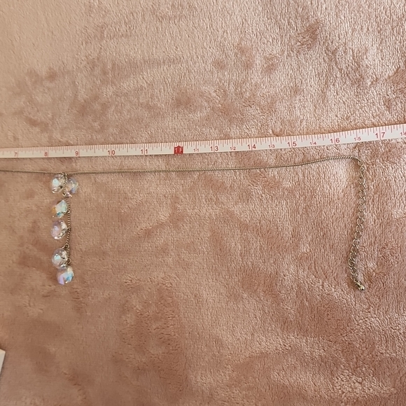 Set of Silver Tone Rainbow Crystal Pendant Necklace & Earring - Picture 10 of 11